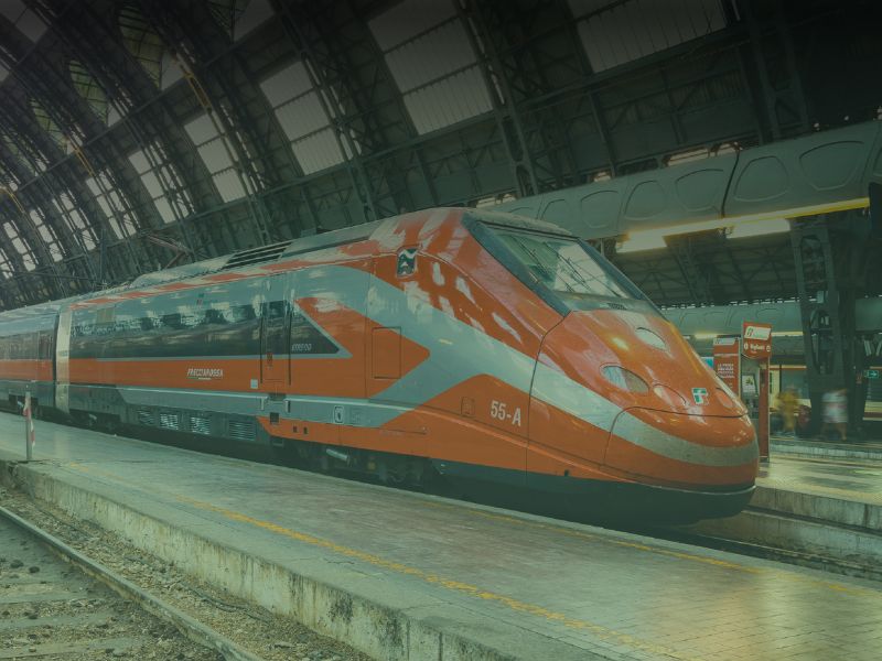 con il treno con il treno