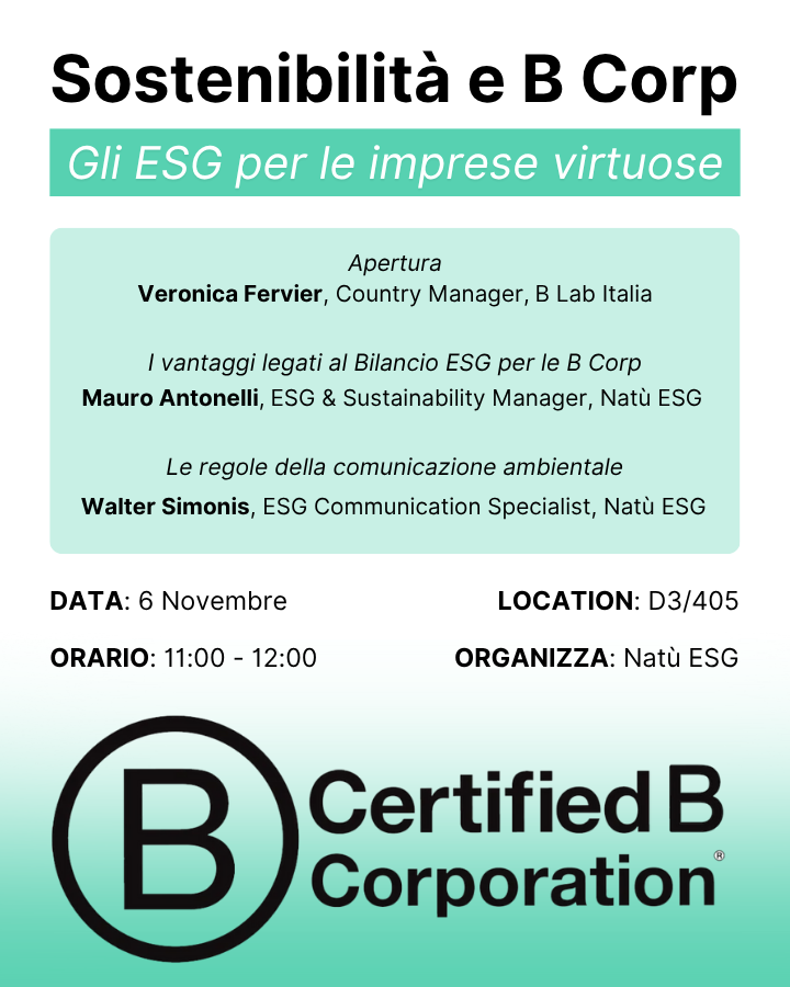 La sostenibilità per le B Corp